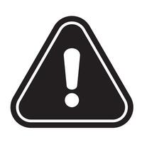 Alert icon. Warning sign and symbol. Exclamation mark in triangle. vector