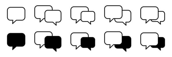 Chat icon. Talk bubble speech icon. Dialogue balloon icon. vector
