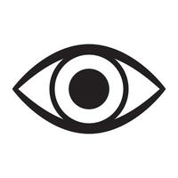 Eye icon, eyeball icon vector