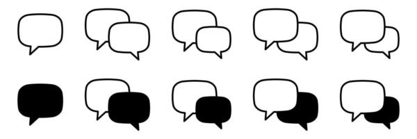 Chat icon. Talk bubble speech icon. Dialogue balloon icon. vector