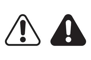 Alert icon. Warning sign and symbol. Exclamation mark in triangle. vector