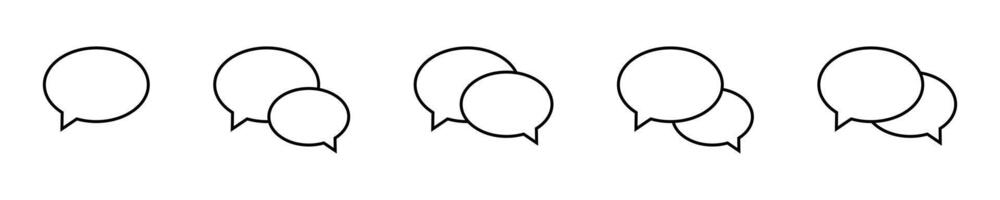 Chat icon. Talk bubble speech icon. Dialogue balloon icon. vector