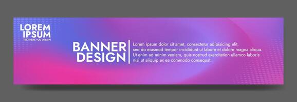 Gradient blurred banner in shades of purple blue color. Ideal for web banners, social media posts, or any design project that requires a calming backdrop vector