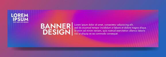 Gradient blurred banner in shades of colorful. Ideal for web banners, social media posts, or any design project that requires a calming backdrop vector