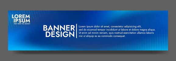 Gradient blurred banner in shades of blue. Ideal for web banners, social media posts, or any design project that requires a calming backdrop vector