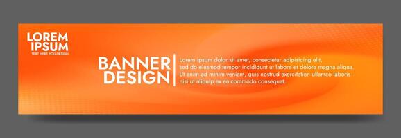 Gradient blurred banner in shades of black orange color. Ideal for web banners, social media posts, or any design project that requires a calming backdrop vector