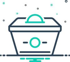 Mix icon for donation box vector