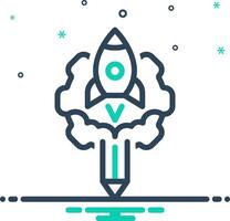 Mix icon for creativity vector