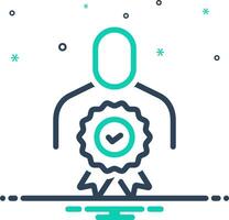 Mix icon for credibility vector