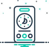 Mix icon for call time vector