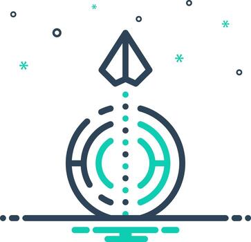 mezcla icono para problema resolviendo vector