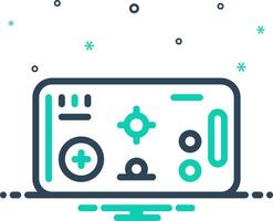 Mix icon for mobile game vector