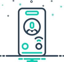 Mix icon for decline vector