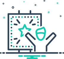 Mix icon for self motivation vector