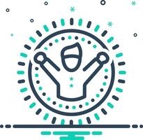Mix icon for optimism vector