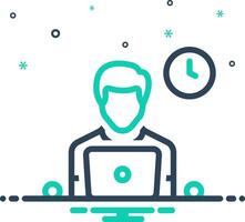Mix icon for developer vector