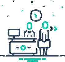 Mix icon for check out vector