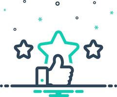 Mix icon for recommend vector