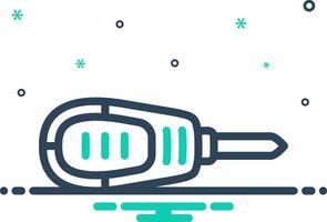 Mix icon for key vector
