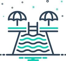 Mix icon for pool vector