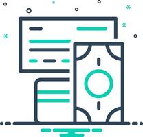 Mix icon for payment type vector