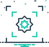 Mix icon for macro photo vector