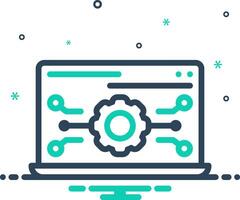 Mix icon for api vector