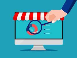 e-commerce website design vector