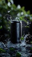 Can with cold drink photo