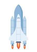 Space shuttle. Spaceship. Cosmos discovery. Space exploration concept. . vector