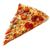 a slice of pizza on a transparent background Genereted AI png
