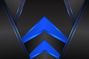 Abstract background triangle shape with blue and black color vector