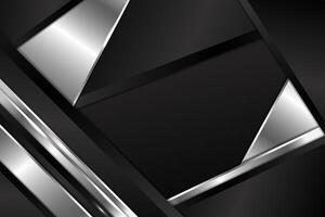Abstract background triangle shape with black and white color vector
