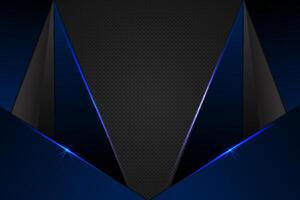 Abstract background rectangle shape with blue and black color vector
