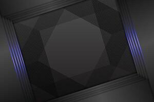 Abstract background rectangle shape with black and blue color vector