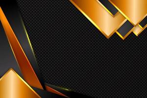 Abstract background rectangle shape with black and bronze color vector