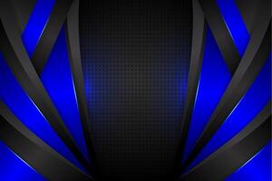 Abstract background black and blue color vector