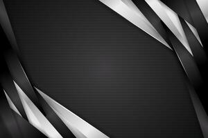 Abstract background rectangle shape with black and white color vector
