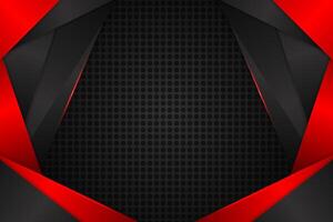 Abstract background rectangle shape with black and red color vector