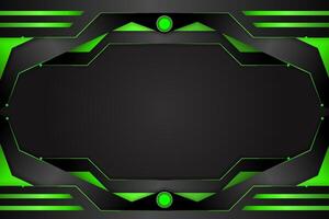 Abstract background with black and green color vector