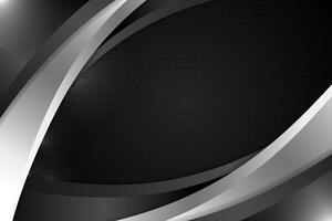 Abstract fluid background with black and white color vector