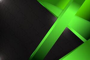 Abstract background rectangle shape  with black and green color vector