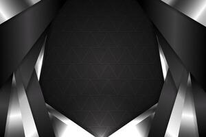 Abstract background triangle shape  with black and white color vector