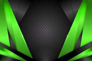 Abstract background rectangle shape  with black and green color vector