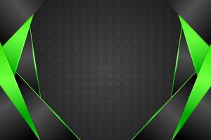 Abstract background rectangle shape with black and green color vector