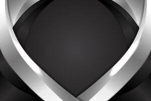 Abstract fluid background with black and white color vector