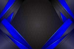 Abstract background rectangle shape with black and blue color vector