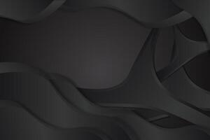 Abstract fluid background with black color vector