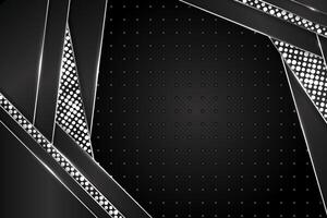 Abstract background rectangle shape with black and white color vector
