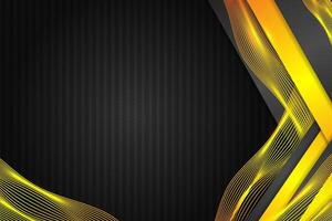 Abstract background triangle shape with black and yellow color vector